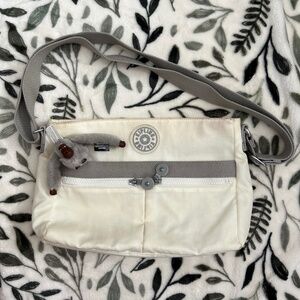 Kipling White Nylon Crossbody Bag